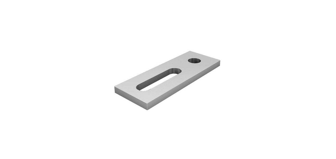 Adaptateur pour la vis M10 - 40x83x6 mm - alu
