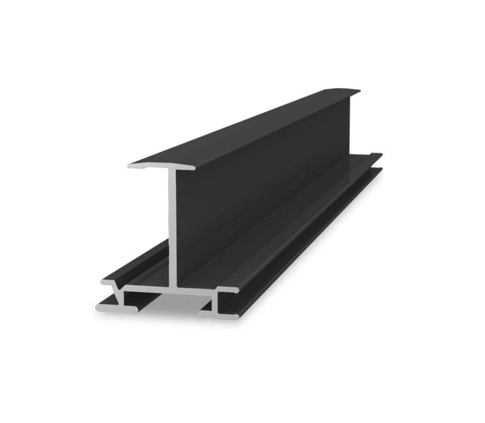 Profilé horizontal 30 mm - noir - 5400 mm - ST