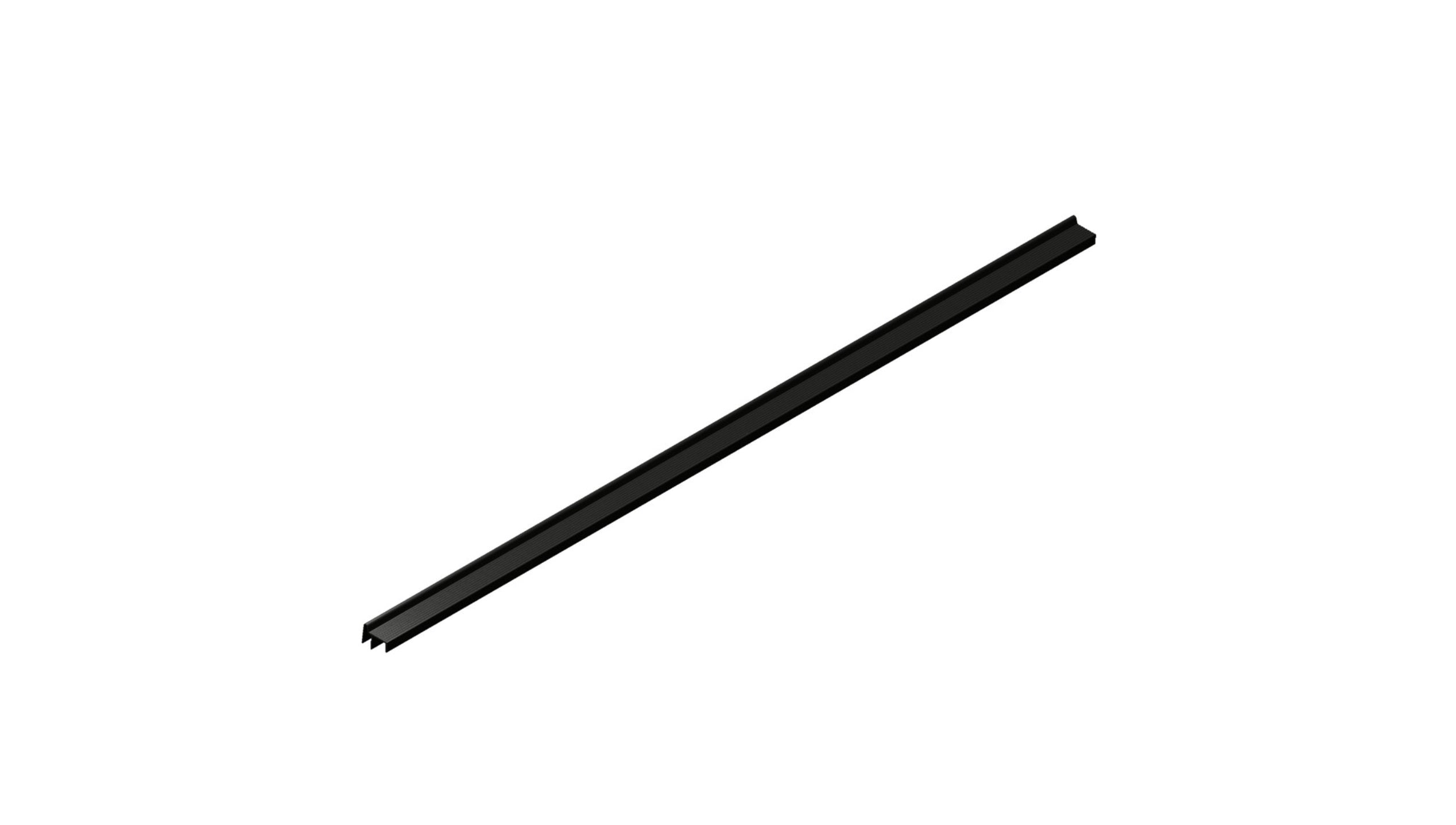Profilé de finition de bordure gauche, noir