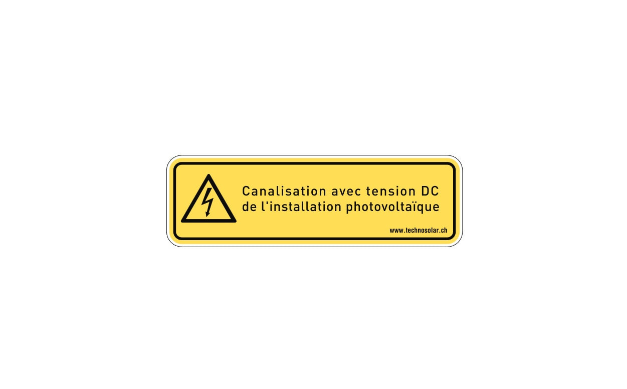Type 2 "Canalisation avec tension DC .." (15 pièces)